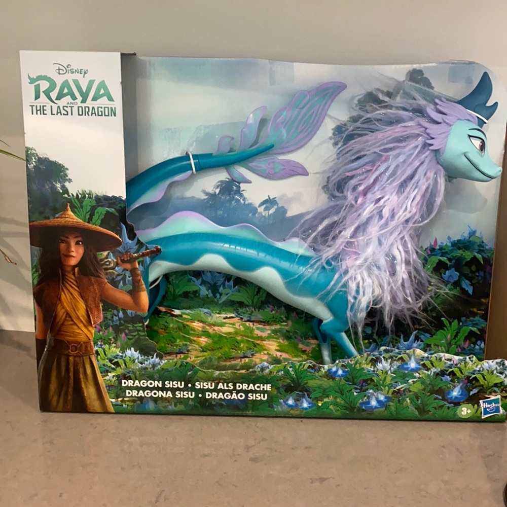 Disney's Raya and The Last Dragon Sisu Figure, Dragon Doll with Hair